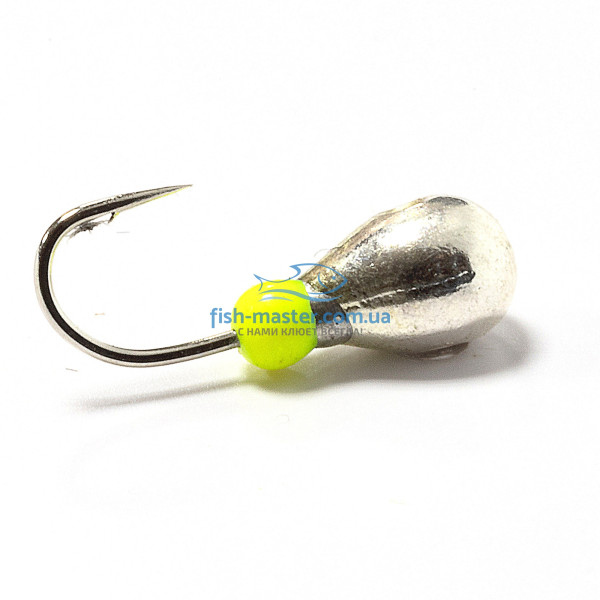 Tungsten jig Winter Star drop hole cambric 4.0mm/0.92g hook No. 14: silver
