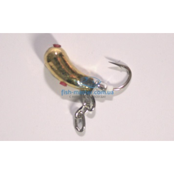 Winter Star tungsten jig, Uralka, 3.0mm/0.57g chain, No. 16 hook: gold/silver