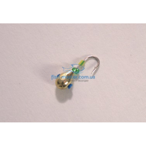 Tungsten jig Winter Star drop hole cambric 4.0mm/0.92g hook No. 14: gold