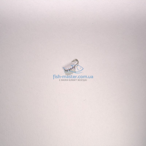 Winter Star tungsten maggot jig, H5.0mm/0.10g, hook No. 20, color: silver
