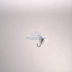 Winter Star tungsten jig, drop-shaped, eye, 3.4mm/0.52g, hook No. 16: silver