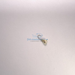 Winter Star tungsten jig, drop-shaped, eye, 4.0mm/0.84g, hook No. 14: gold