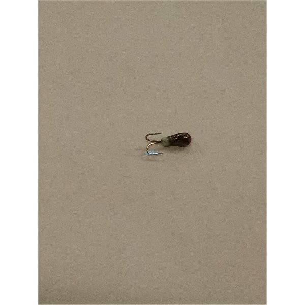 Winter Star Goat Tungsten Jig, 3.0mm/0.43g, No. 14 Hook: Black