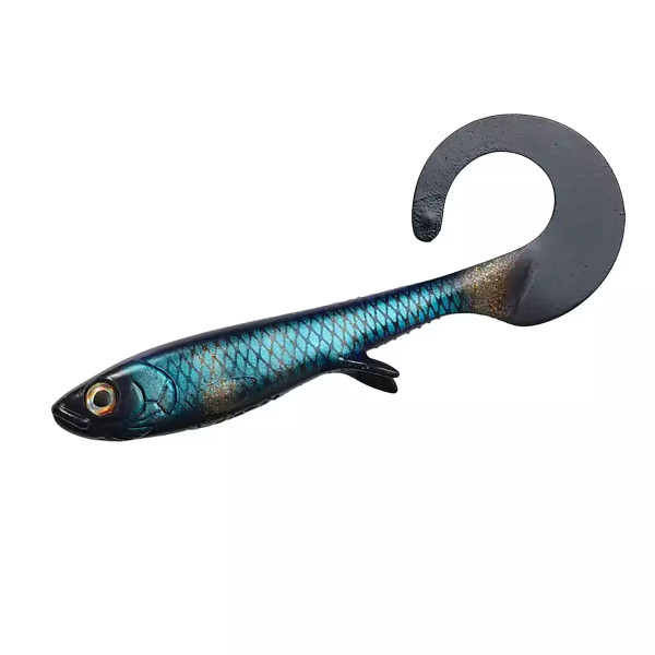 Силікон Wolfcreek Lures Curly 22 220мм+таїл 75g #C087 Black Striped Ghost