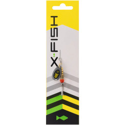 Spinner X-Fish Dark Side No. 2 4g Nikel black lime