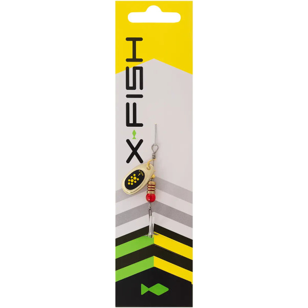 Блешня X-Fish Spike №5 14.5g Gold black lime