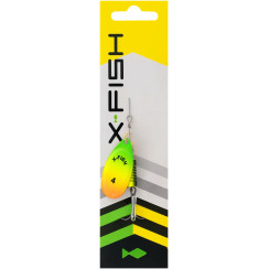 X-Fish Stark No. 4 9.5g Fire Tiger Spoon