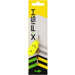 Spinner X-Fish Stark No. 4 9.5g Nikel UV lime