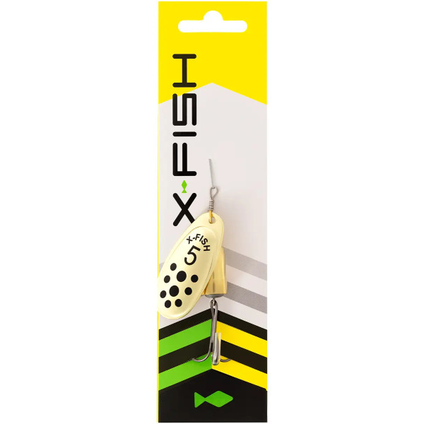 X-Fish Wolf No. 4 10g Gold Spoon