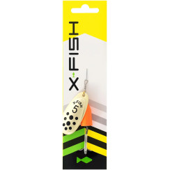 Spinner X-Fish Wolf No. 4 10g Gold fire red
