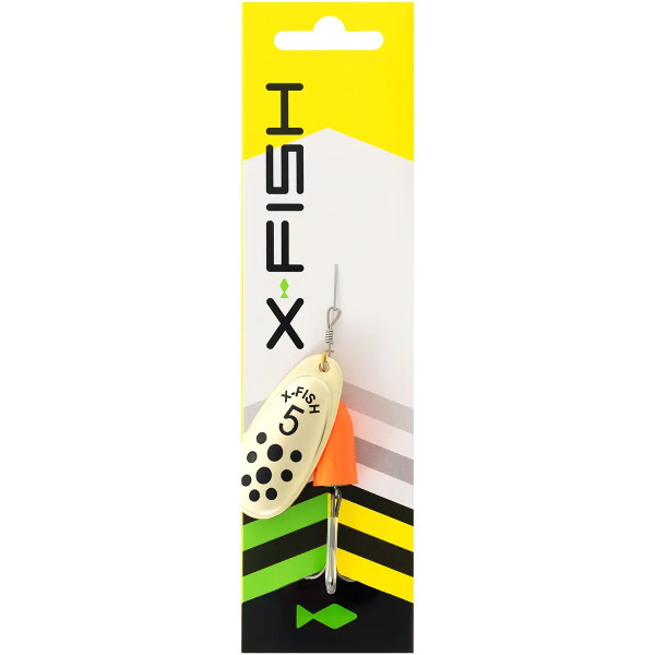 Блешня X-Fish Wolf №4 10g Gold fire red
