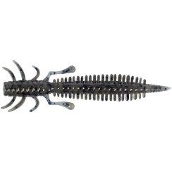 Silicone X-Fish Bug 2" Green Pumpkin Black Flake