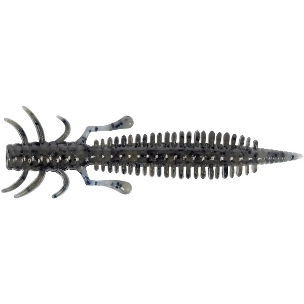 Silicone X-Fish Bug 2" Green Pumpkin Black Flake