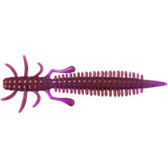 Silicone X-Fish Bug 3" Lox Red & Black Flake