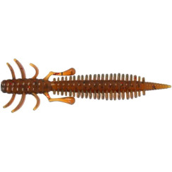 Silicone X-Fish Bug 3" Motor Oil Red Flake