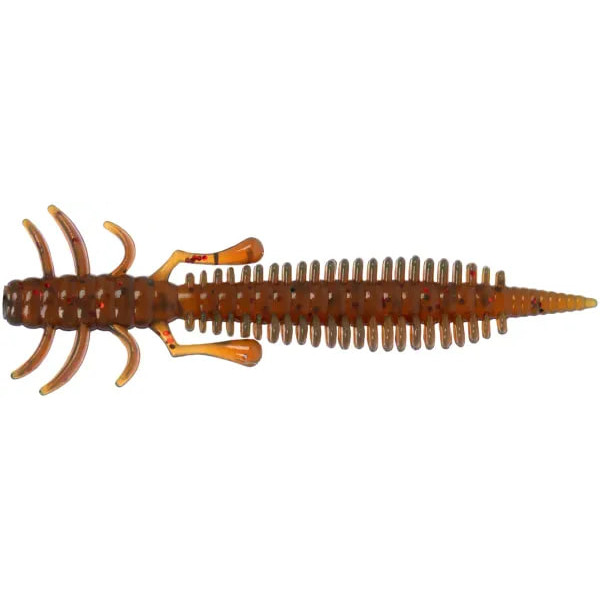 Silicone X-Fish Bug 3" Motor Oil Red Flake
