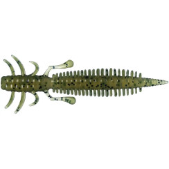 Silicone X-Fish Bug 2" Olive Black Flake