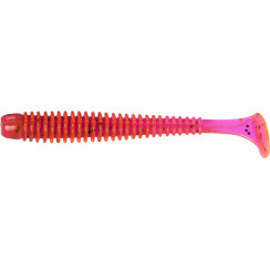 Silicone X-Fish Guddi 2.5" Lox Rose Red & Black Flake