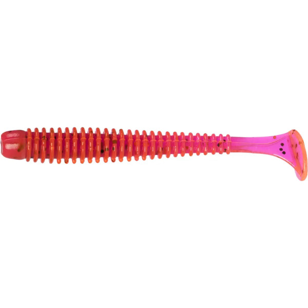 Silicone X-Fish Guddi 3.5" Lox Rose Red & Black Flake