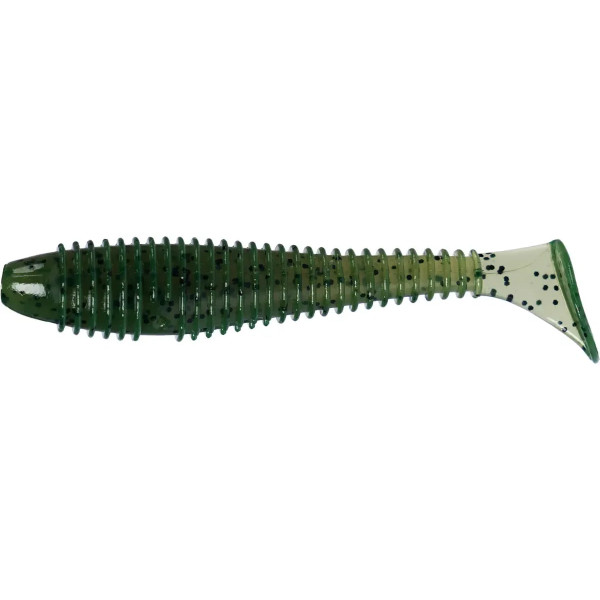 Silicone X-Fish Guddi Fat 3" Olive Black Flake