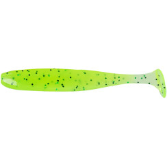 Silicone X-Fish Minnox 3" Chartreuse Green & Black Flake