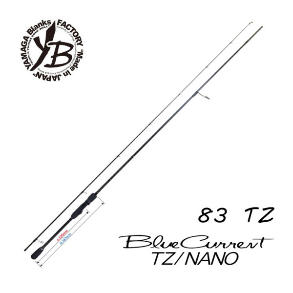 Спінінг Yamaga Blanks Blue Current TZ BLC-83/Tz Nano Flex 2.52m 1.5-10.5g
