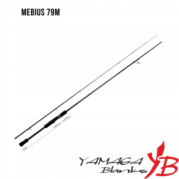 Spinning rod Yamaga Blanks Mebius 79M 2.36m 5-28g