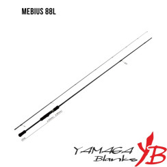 Спінінг Yamaga Blanks Mebius 88L 2.65m 3-21g