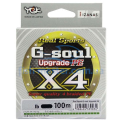 Шнур YGK G-Soul X4 Upgrade 100m 0.094mm #0.3/6lb 2.7kg ц: