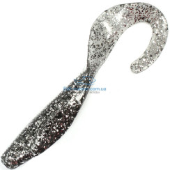 Z-Man Streakz Curly Tails 4" Floating Silicone 5-Pack #Smoke Silver